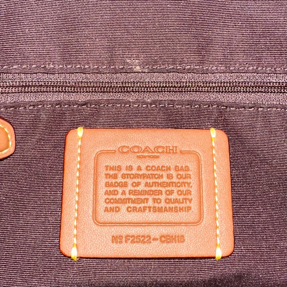 Coach, “JUDE” duffle bag gold hardware/dark wine color - Picture 3 of 8